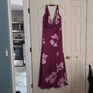 Floral Purple Maxi Dress